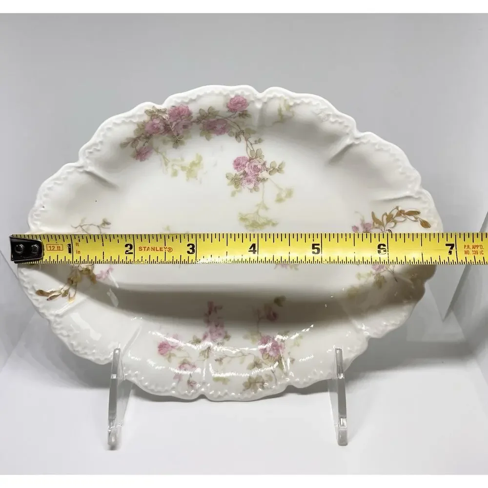 Antique Haviland & Co Limoges France Oval Relish Dish, c. 1900